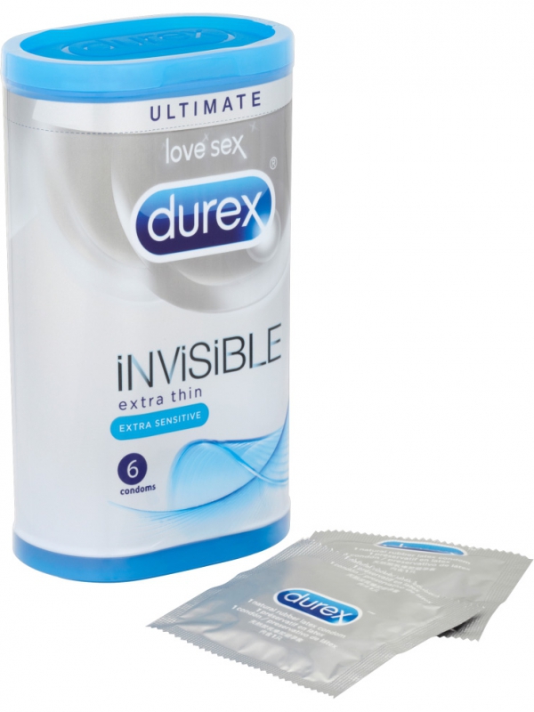 Durex Invisible Extra Sensitive - Kondomer (6-pack)