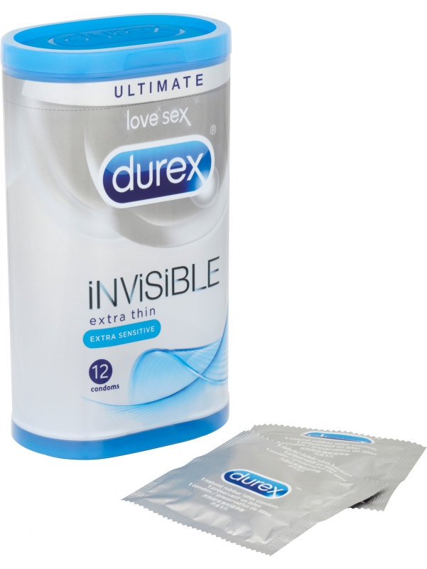Durex Invisible Extra Sensitive - Kondomer (12-pack)