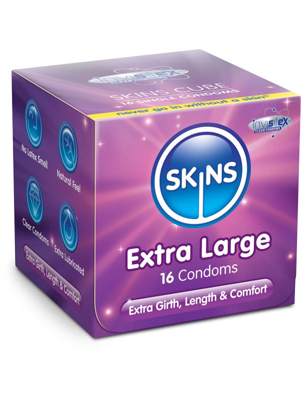 Skins Cube Kondomer Extra Large (16-pack)