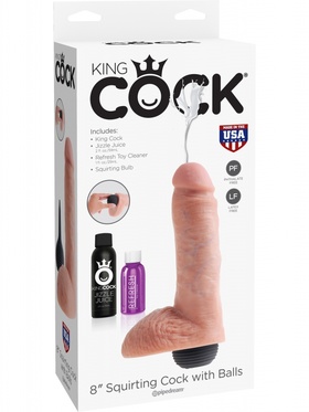 Pipedream: King Cock 8" Squirting (Flesh)