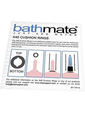 Bathmate - Cushion Rings, Hydromax9/HydroXtreme9 (X40)