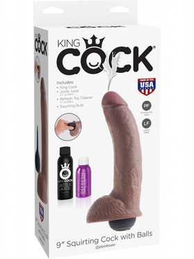 Pipedream - King Cock Squirting Cock with Balls (18 cm)