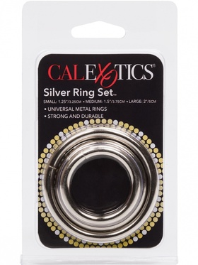 California Exotic - Silver Ring Set (3-pack)