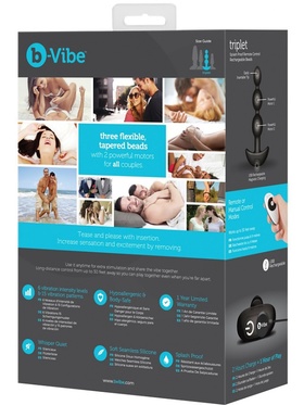 B-Vibe - Triplet, Remote Control Rechargeable Beads