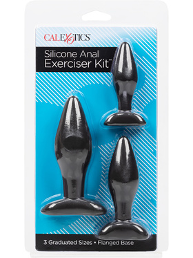 California Exotic - Silicone Anal Exerciser Kit (svart)