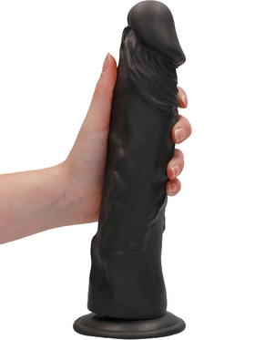 RealRock Skin - Realistisk Dildo (27 cm, svart)