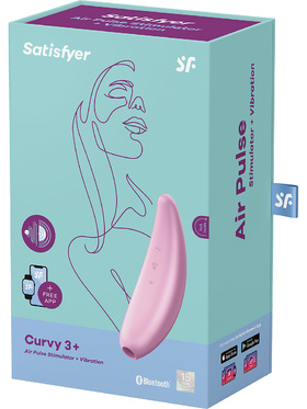 Satisfyer - Curvy 3+ Lufttrycksvibrator (rosa)