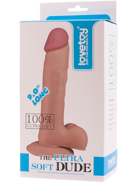 LoveToy - The Ultra Soft Dude, Realistisk Dildo (23 cm)