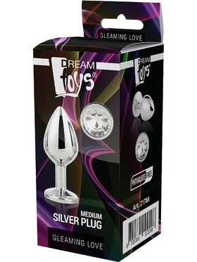 Dream Toys - Gleaming Love Silver Plug (Medium)
