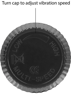 Shots Toys - Realistisk Multispeed Vibrator (svart)