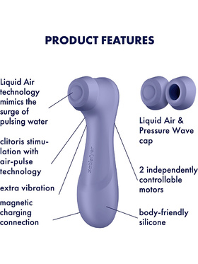Satisfyer - Pro 2 Generation 3, Liquid Air Lufttrycksvibrator (lila)