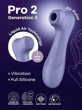 Satisfyer - Pro 2 Generation 3, Liquid Air Lufttrycksvibrator (lila)